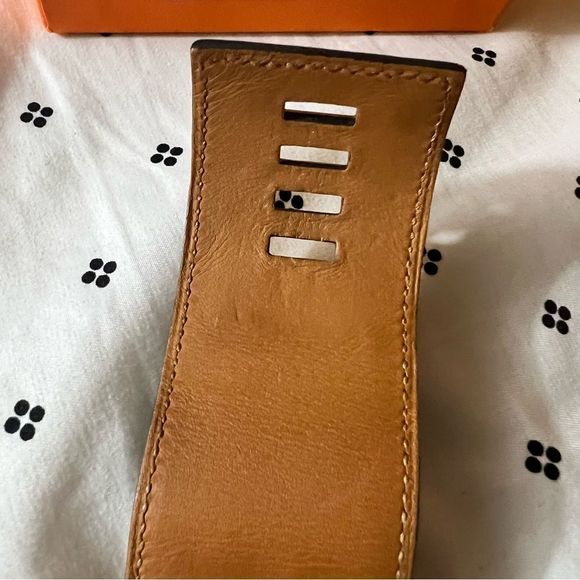 Hermes Box Collier de Chien CDC bracelet cuff S chocolate GHW - Picture 10 of 11